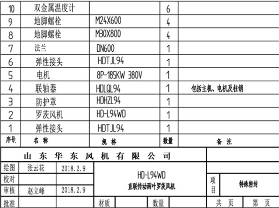 HDL94WD特殊密封罗茨风机CAD图纸.jpg